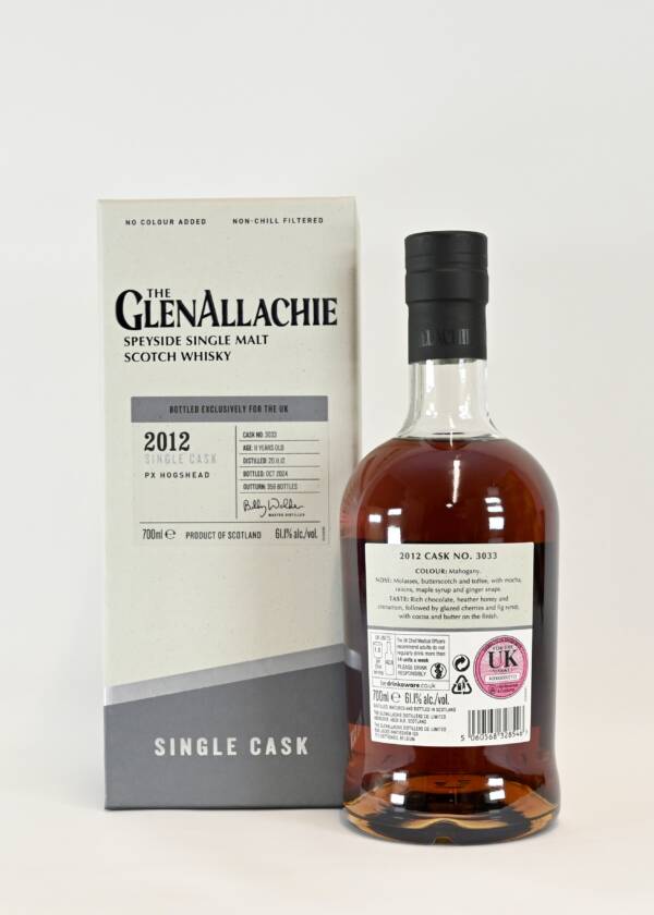 GlenAllachie 11 Year Old 2012 Pedro Ximenez Single Cask Release #3033 UK Exclusive 61.1% ABV - Image 2