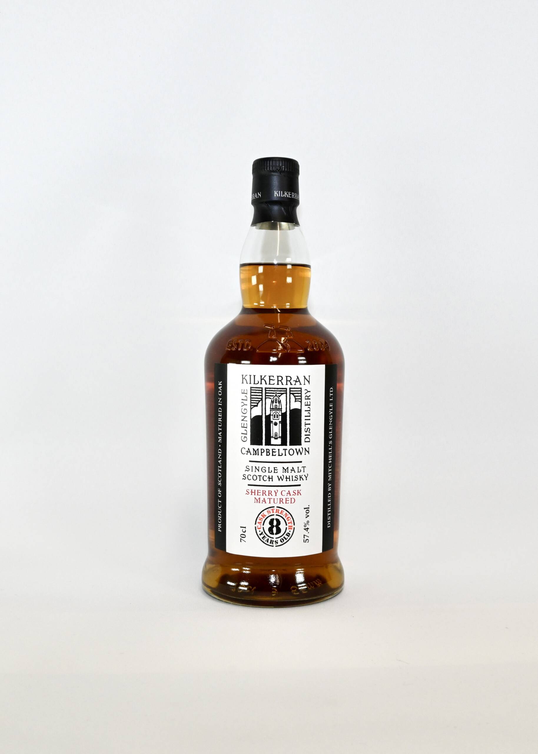 Kilkerran 8 Year Old Sherry Cask Strength 57.4% ABV